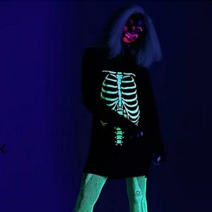 Glow In The Dark Skelton Dress